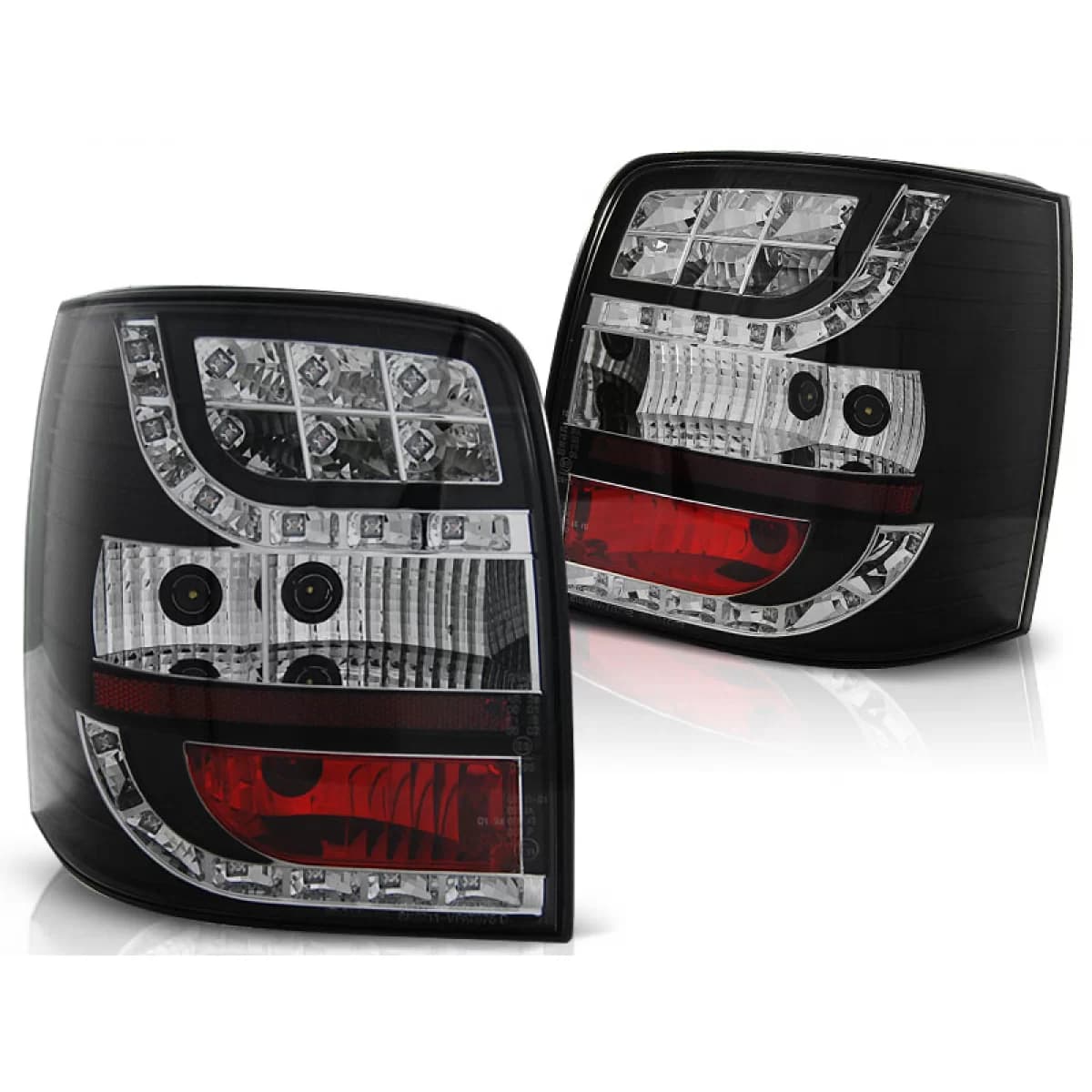 LED TAIL LIGHTS BLACK fits VW PASSAT 3BG 00-04 VARIANT