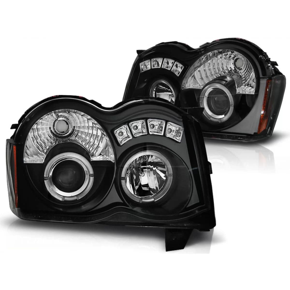 CHRYSLER JEEP GRAND CHEROKEE 08-10 ANGEL EYES BLACK