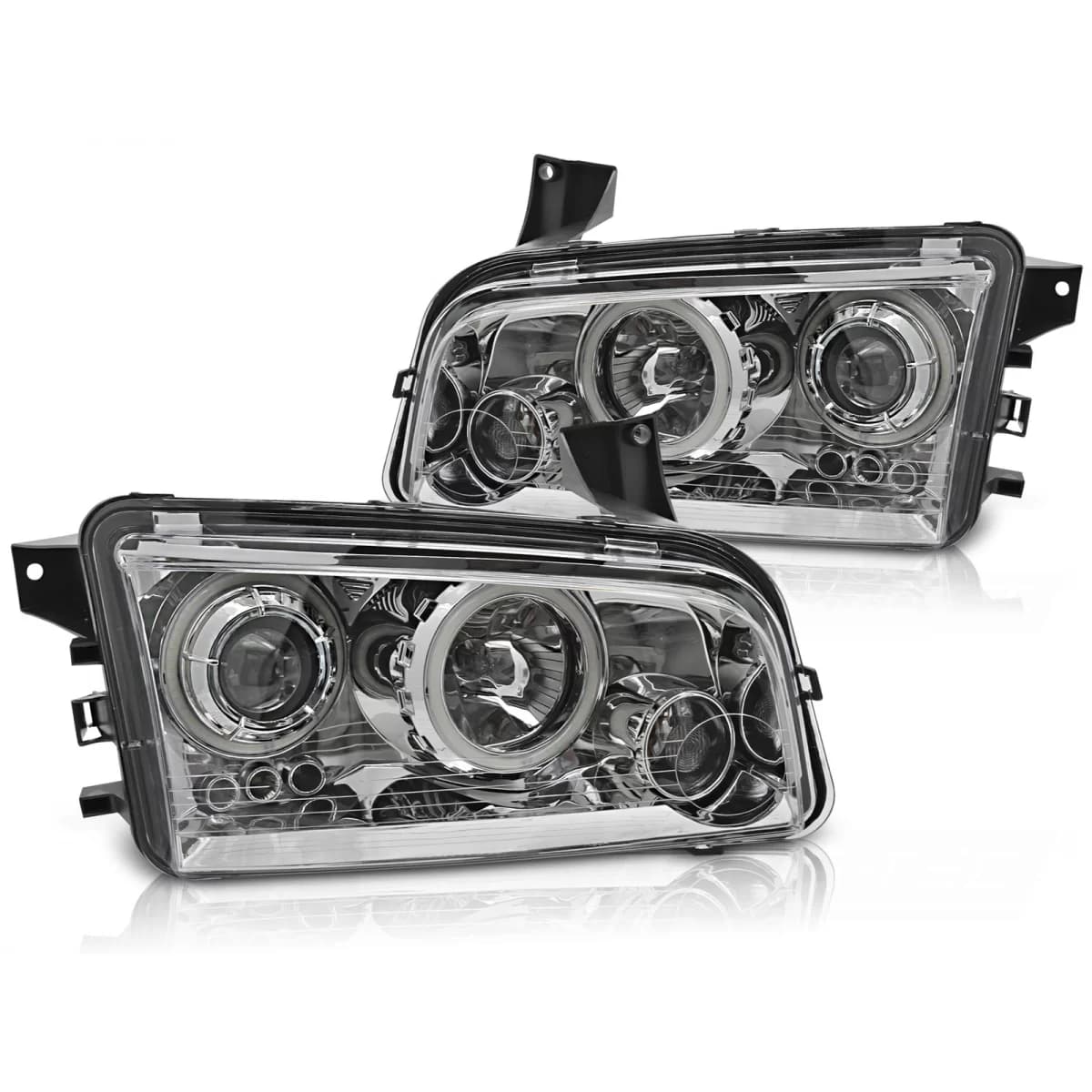 DODGE CHARGER LX 06-10 ANGEL EYES CCFL CHROME