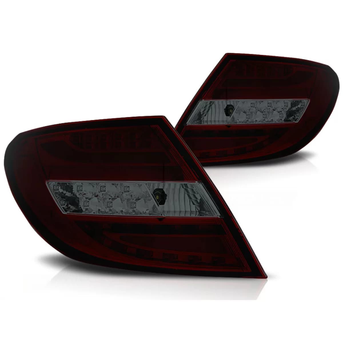 LED BAR TAIL LIGHTS RED SMOKE fits MERCEDES C-KLASA W204 SEDAN 07-10