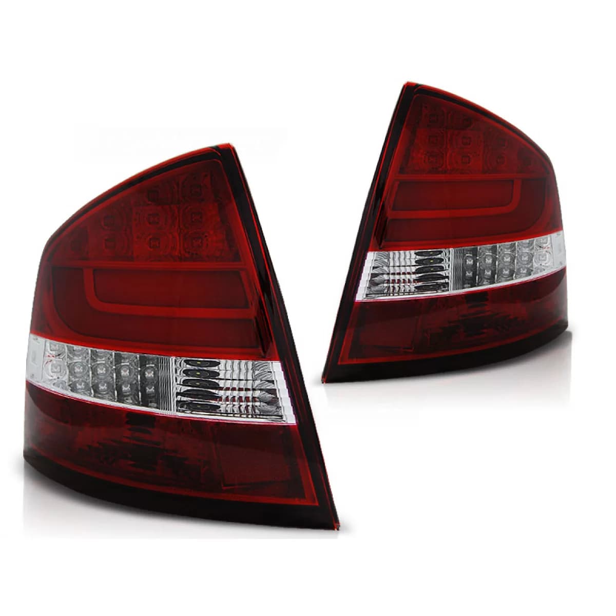 LED BAR TAIL LIGHTS RED WHIE fits SKODA OCTAVIA II SEDAN 04-12