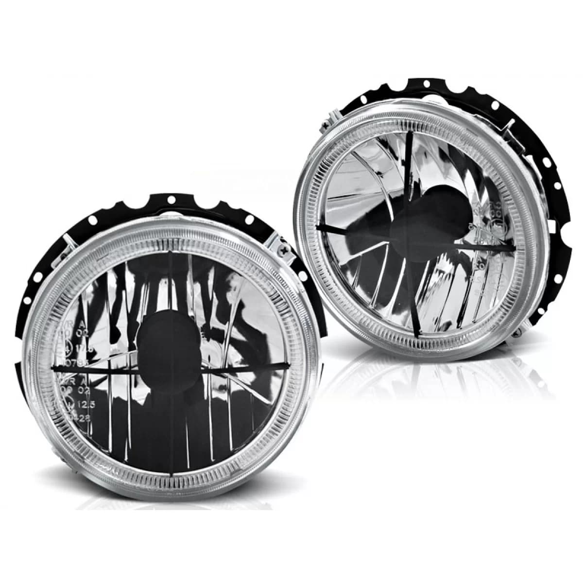 HEADLIGHTS ANGEL EYES CHROME fits VW GOLF 1 05.74-07.83