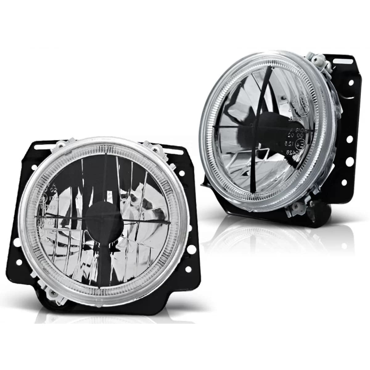 HEADLIGHTS ANGEL EYES CHROME fits VW GOLF II 2 08.83-08.91