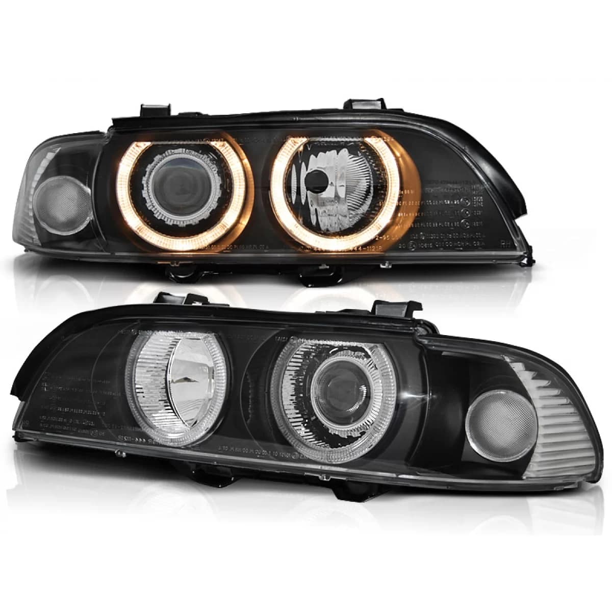 HEADLIGHTS ANGEL EYES BLACK fits BMW E39 09.95-06.03