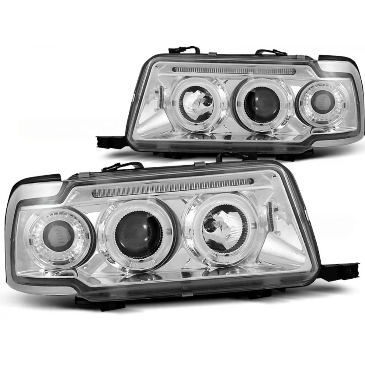 HEADLIGHTS ANGEL EYES CHROME fits AUDI 80 B4 09.91-04.96