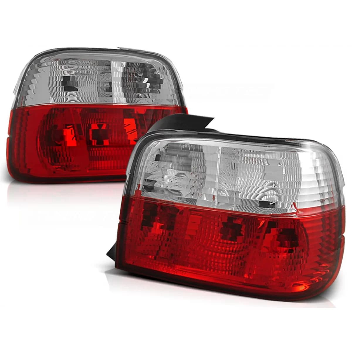 TAIL LIGHTS RED WHITE fits BMW E36 12.90-08.99 COMPACT