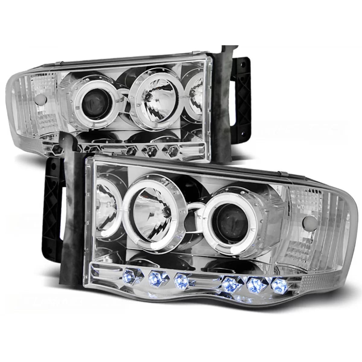 DODGE RAM 02-06 ANGEL EYES CHROME