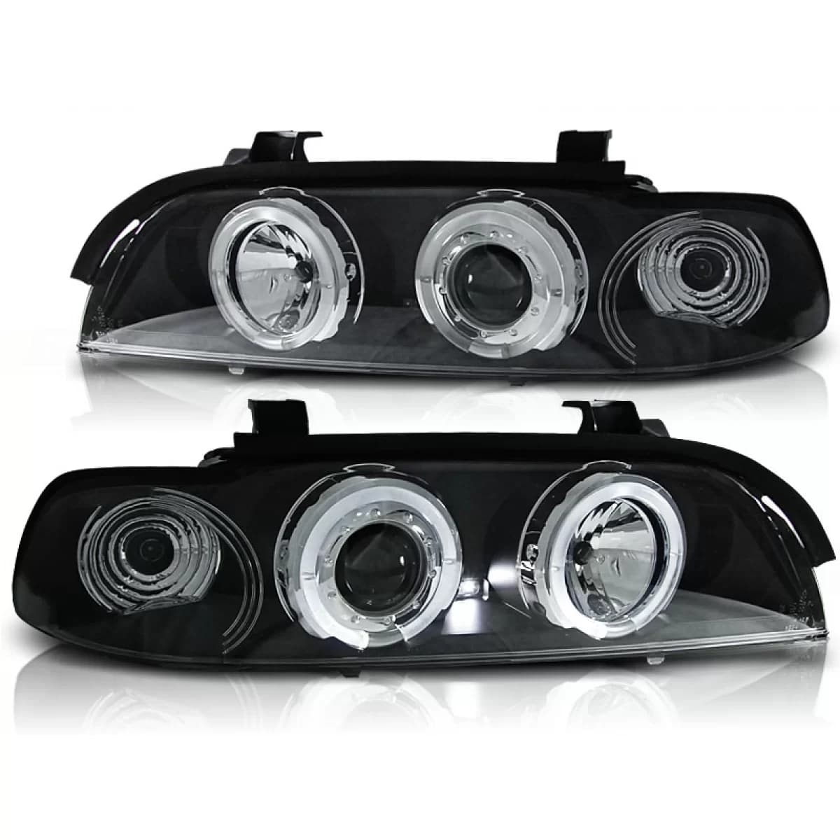 HEADLIGHTS ANGEL EYES BLACK fits BMW E39 09.95-06.03