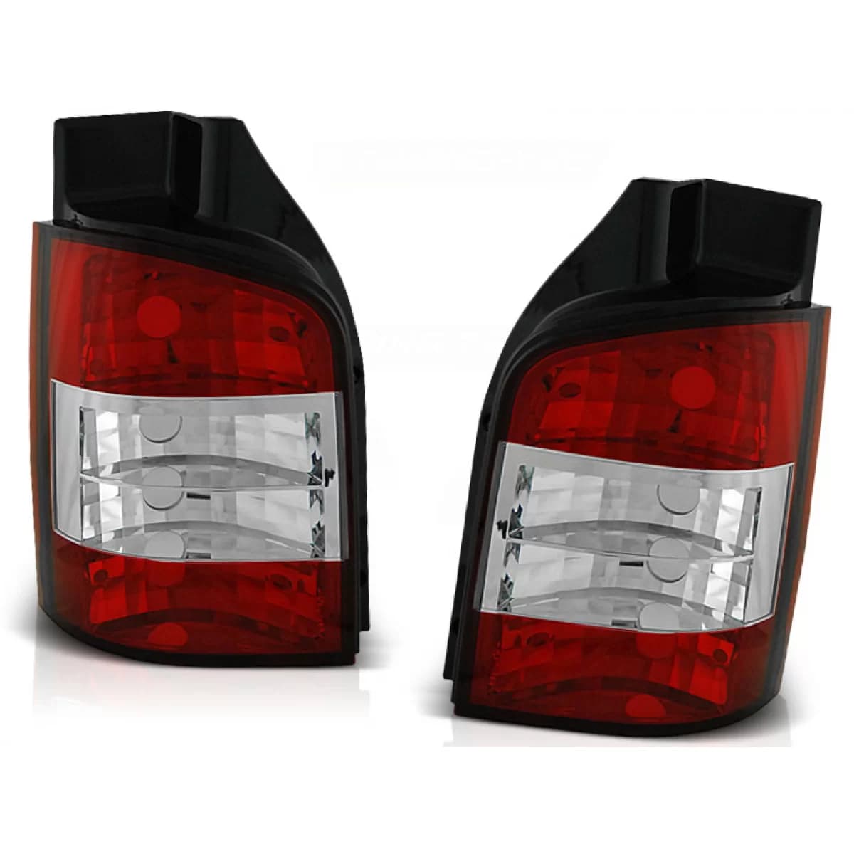 TAIL LIGHTS RED WHITE fits VW T5 04.03-09