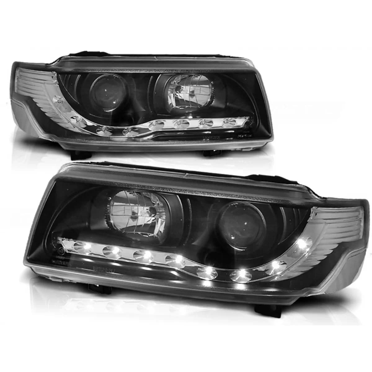 HEADLIGHTS DAYLIGHT BLACK fits VW PASSAT B4 11.93-05.97