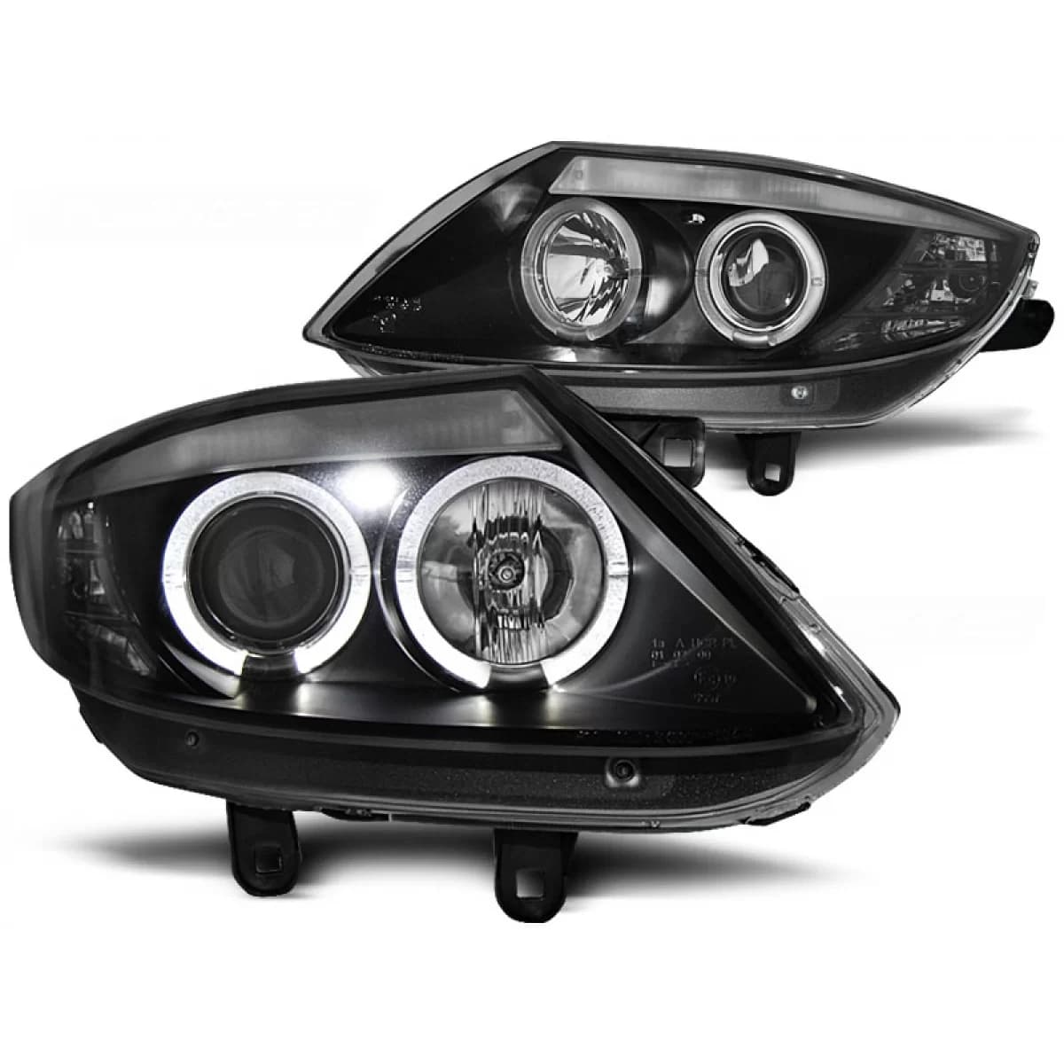 HEADLIGHTS ANGEL EYES BLACK fits BMW Z4 E85 E86 02-08