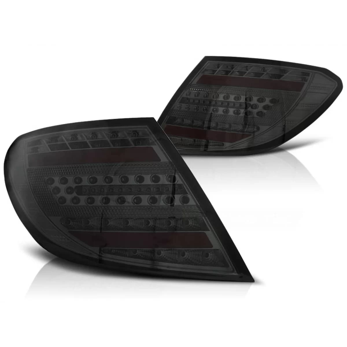 LED BAR TAIL LIGHTS SMOKE fits MERCEDES C-KLASA W204 SEDAN 07-10