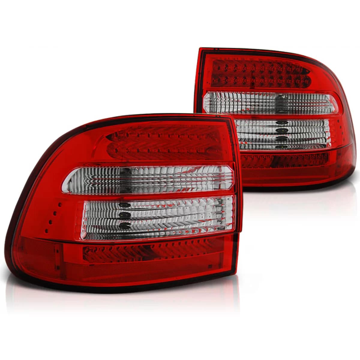 LED TAIL LIGHTS RED WHITE fits PORSCHE CAYENNE 02-06
