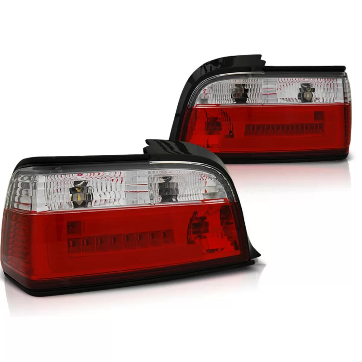 LED BAR TAIL LIGHTS RED WHIE fits BMW E36 12.90-08.99 C/C
