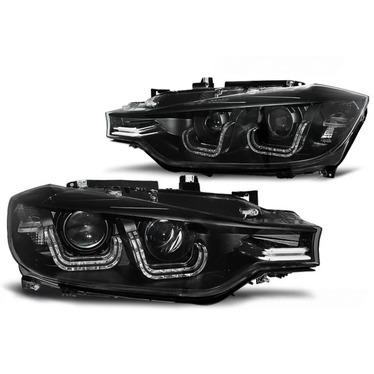 HEADLIGHTS U-LED LIGHT BLACK fits BMW F30/F31 10.11 - 05.15