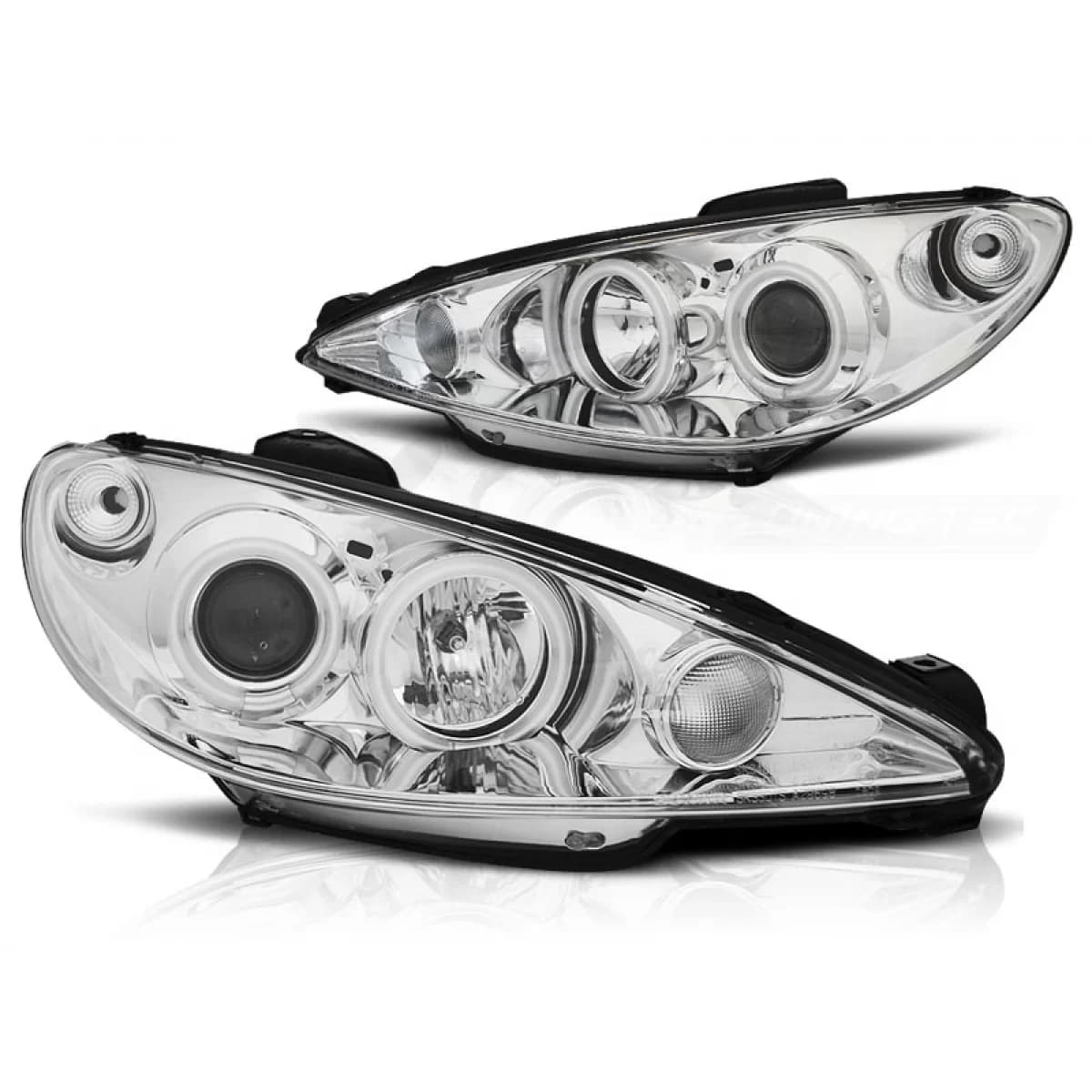 PEUGEOT 206 02- ANGEL EYES CHROME CCFL