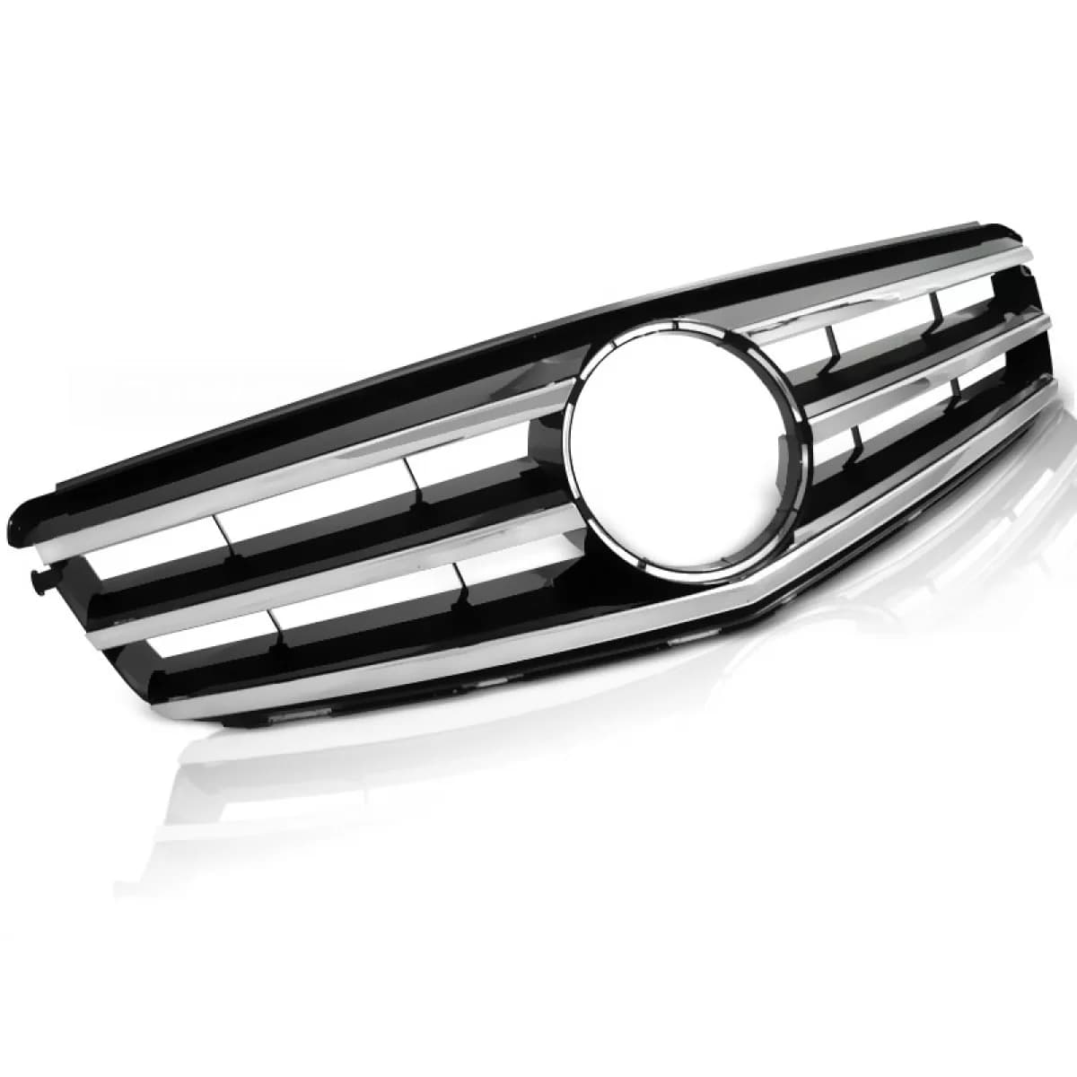GRILLE CHROME BLACK fits MERCEDES W204 07-14