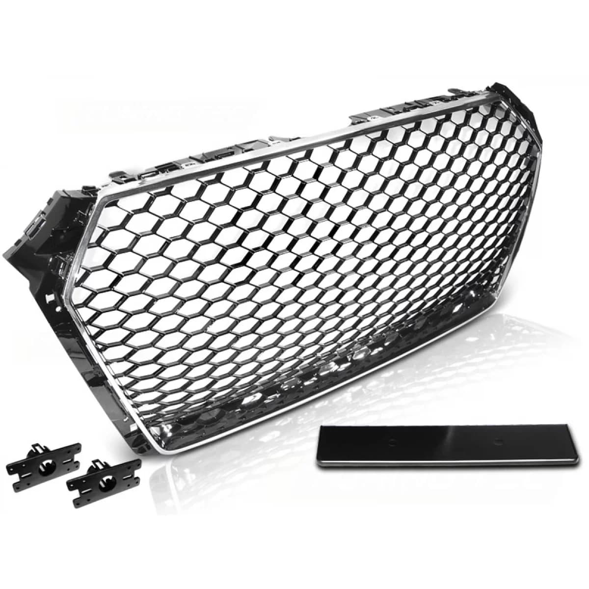 GRILLE SPORT CHROME BLACK fit AUDI A4 B9 15-19