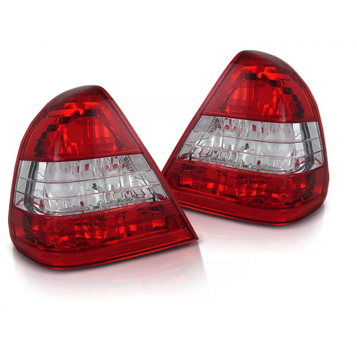 TAIL LIGHTS RED WHITE fits MERCEDES W202 C-KLASA 06.93-06.00
