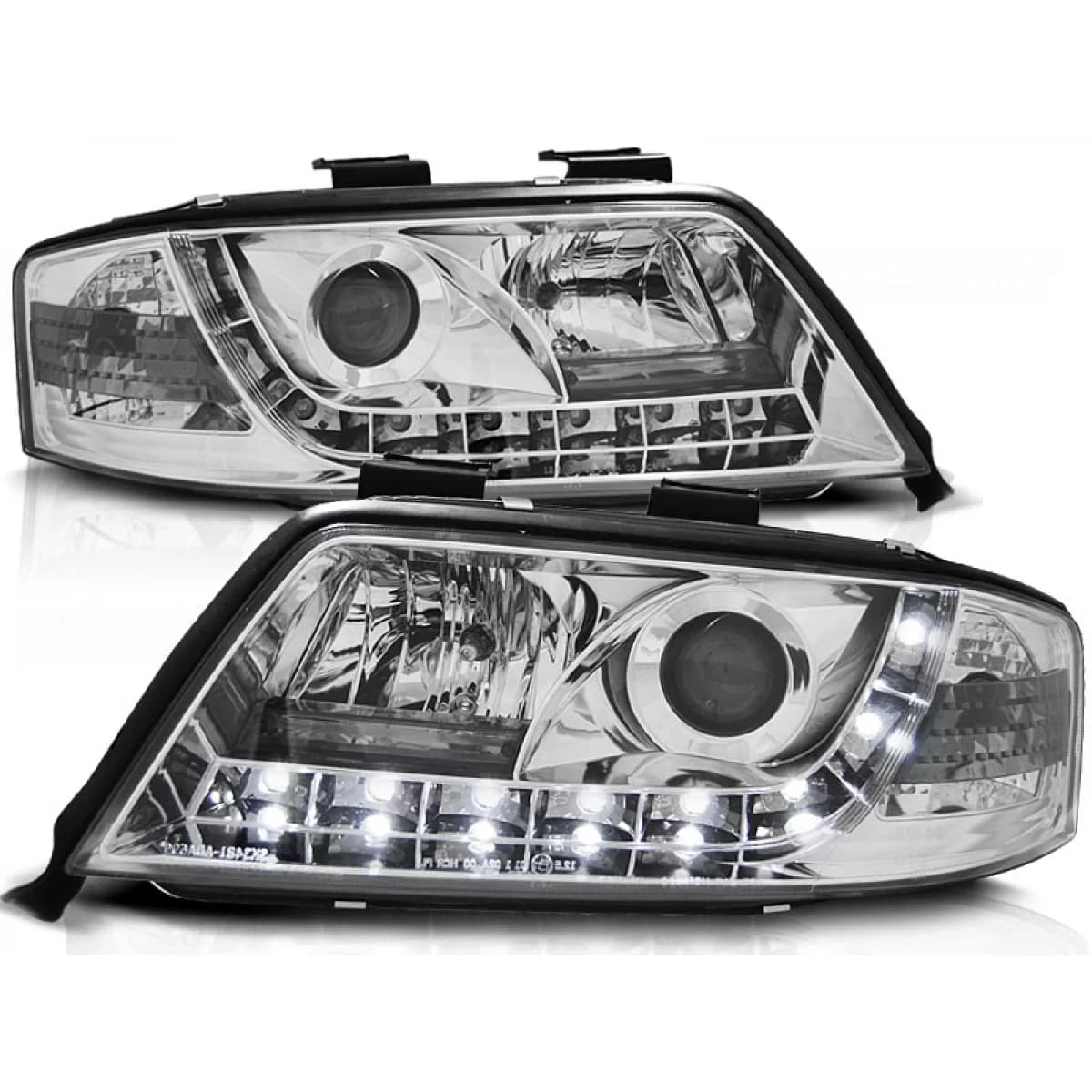 HEADLIGHTS DAYLIGHT CHROME fits AUDI A6 06.01-05.04