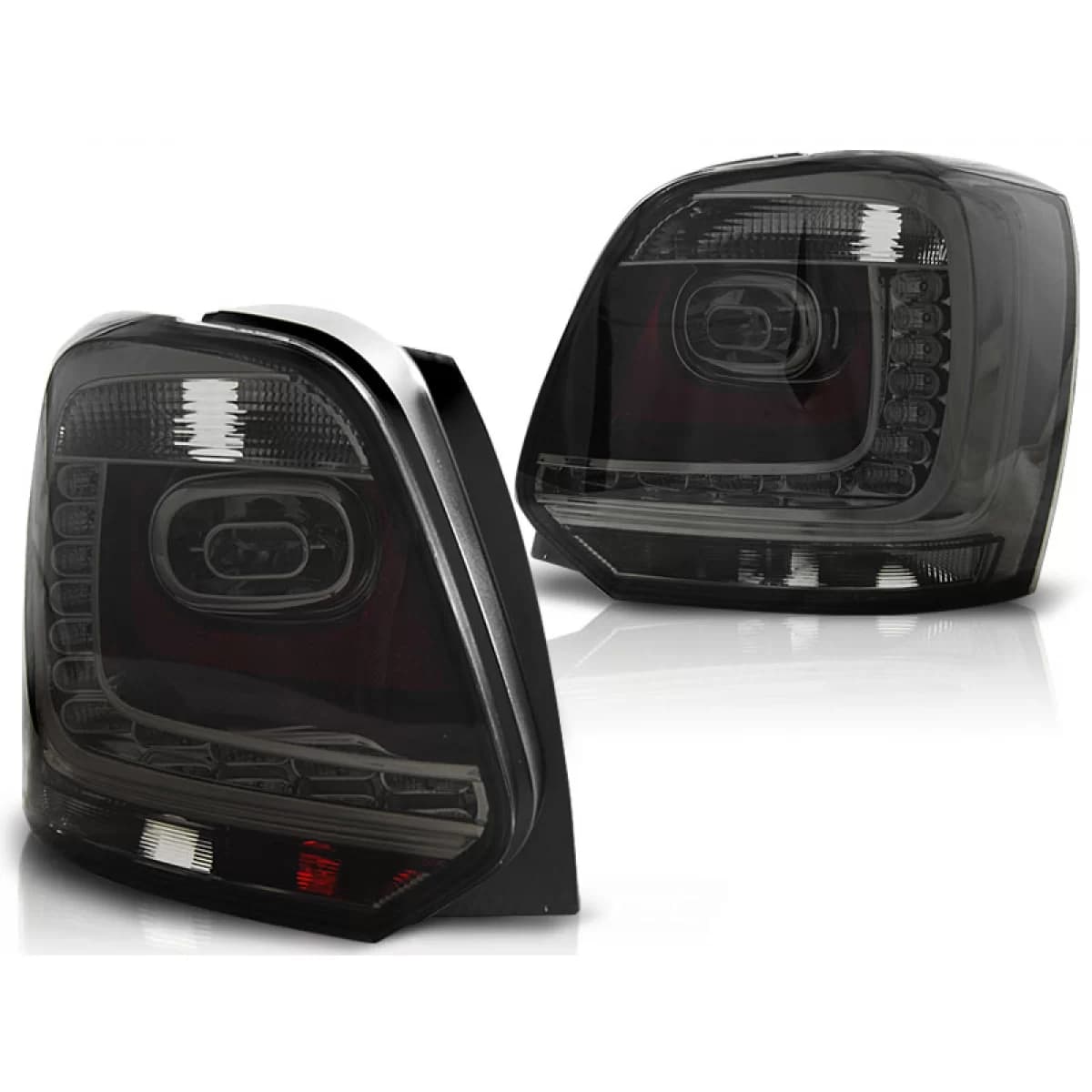 LED TAIL LIGHTS SMOKE fits VW POLO 09-14