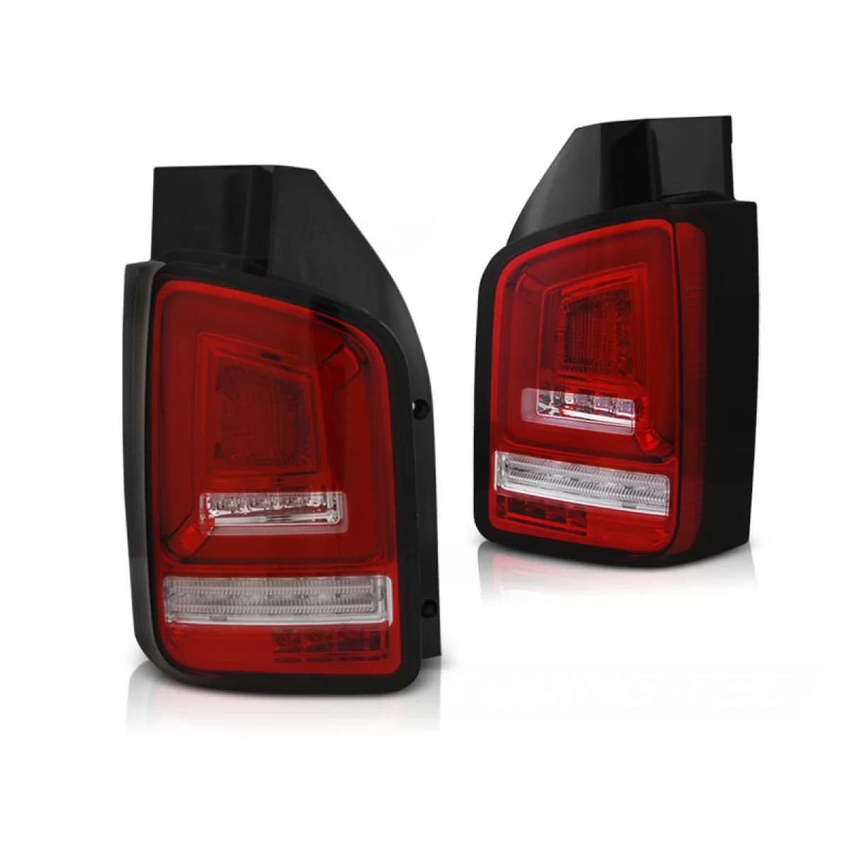 LED BAR TAIL LIGHTS RED WHIE SEQ fits VW T5 04.03-09