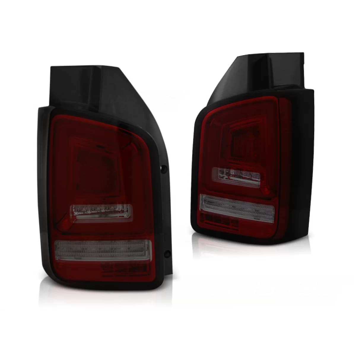 LED BAR TAIL LIGHTS RED SMOKE SEQ fits VW T5 10-15