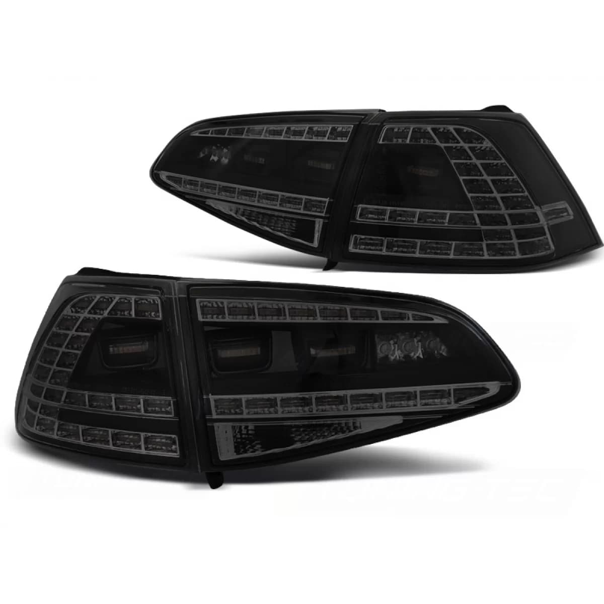 LED TAIL LIGHTS SPORT BLACK SMOKE SEQ fits VW GOLF 7 13-17