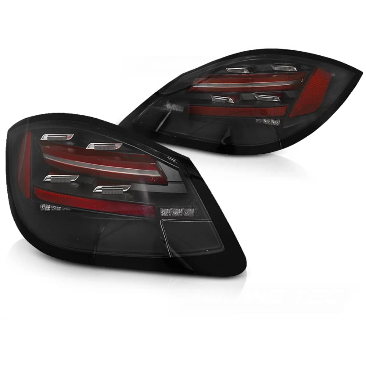 LED BAR TAIL LIGHTS BLACK SEQ fits PORSCHE BOXSTER / CAYMAN 987 09-12