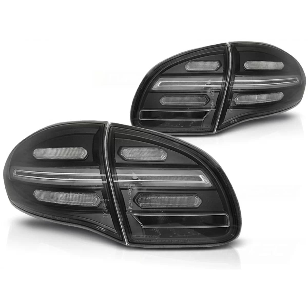 LED BAR TAIL LIGHTS BLACK SEQ fits PORSCHE CAYENNE 10-15