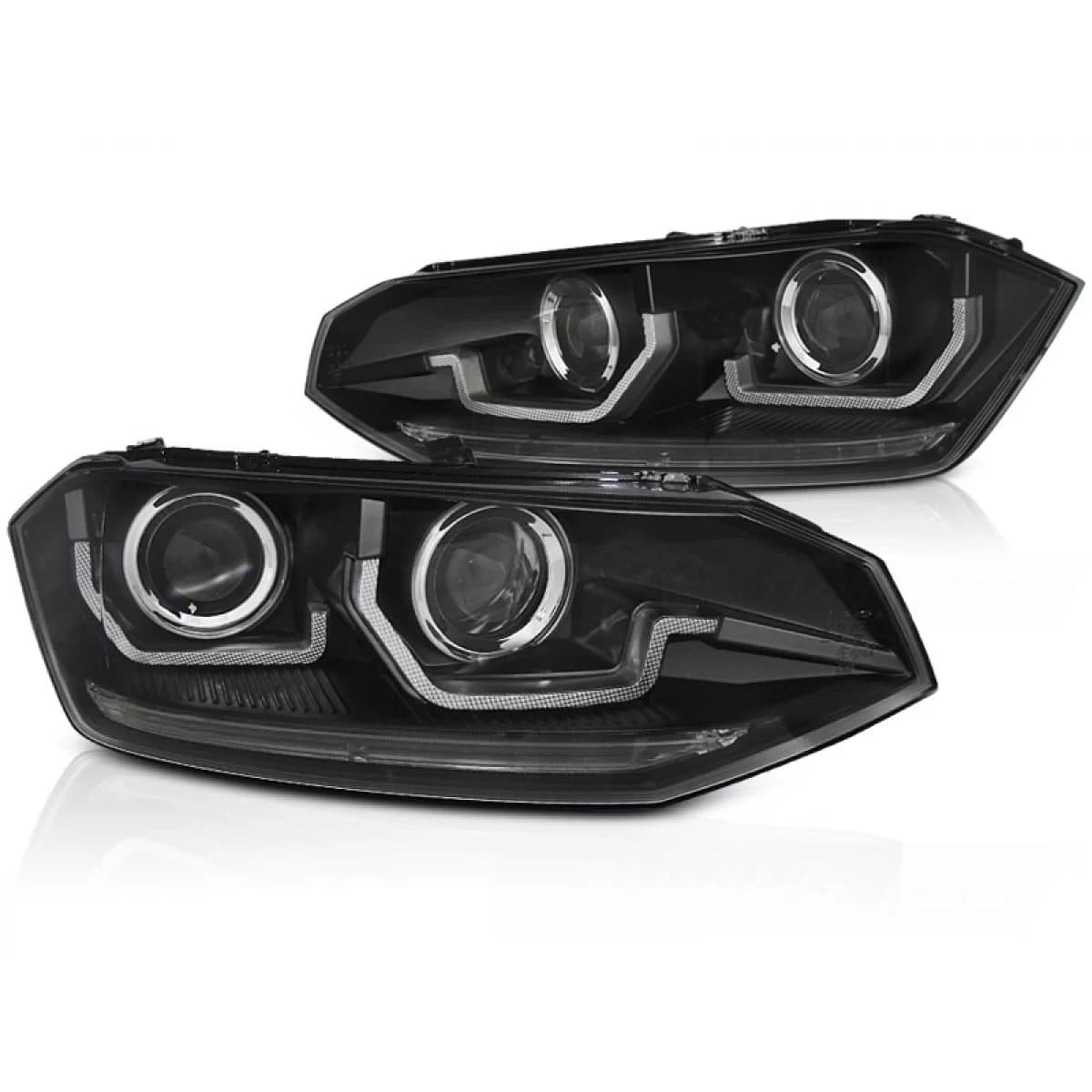 VW POLO VI 2G 17-21 SEQ LED BLACK