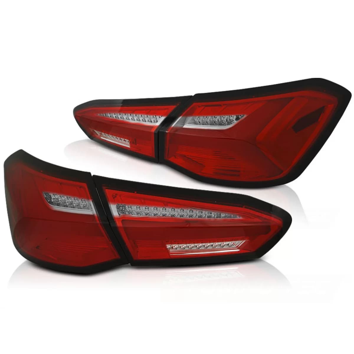 LED TAIL LIGHTS RED WHITE SEQ fits FORD FOCUS 4 18-21 HATCHBACK