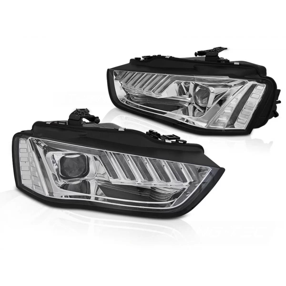 XENON HEADLIGHTS LED CHROME SEQ fits AUDI A4 B8 12-15