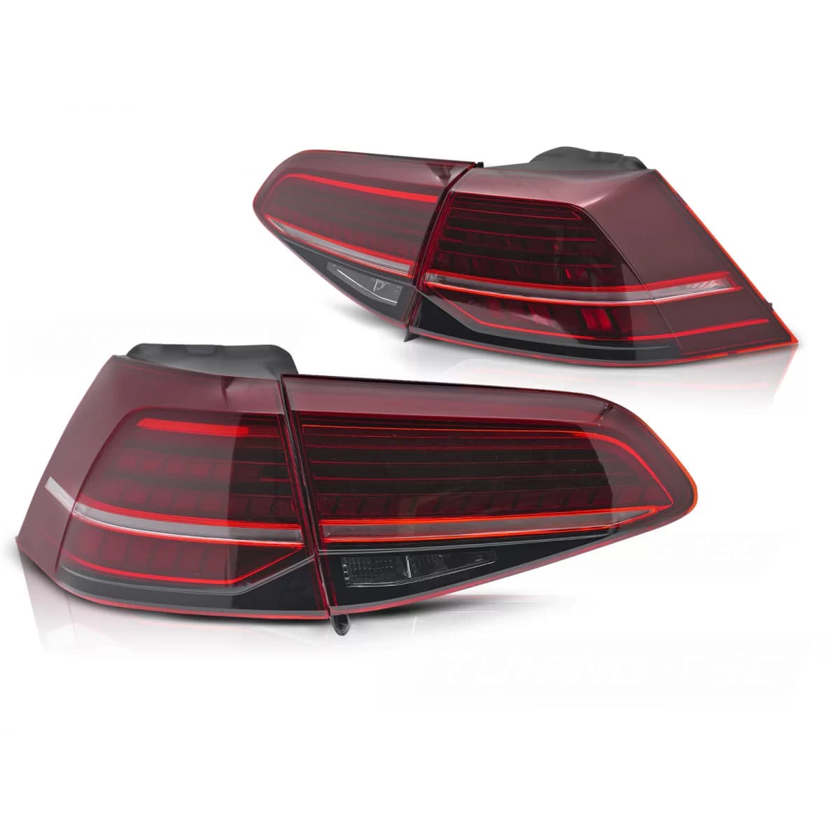 LED TAIL LIGHTS RED LED SEQ fits VW GOLF 7 13-19