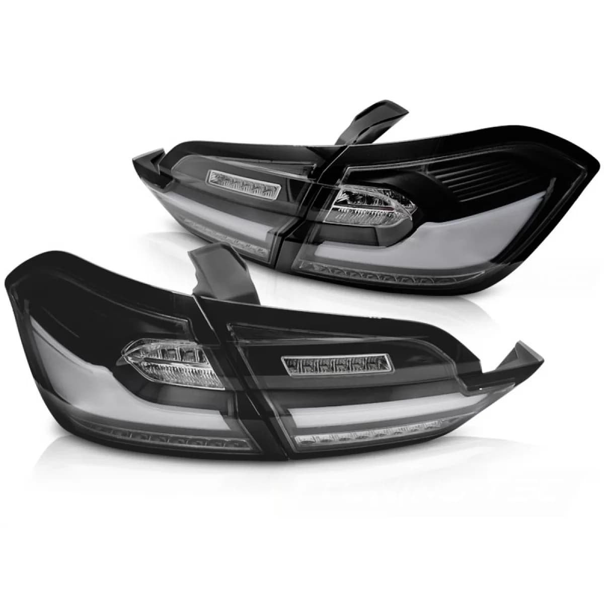LED TAIL LIGHTS BLACK fits FORD FIESTA MK8 17-21 HATCHBACK