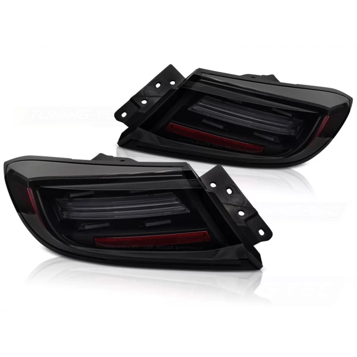 LED BAR TAIL LIGHTS BLACK SMOKE SEQ fits TOYOTA GR86 21-