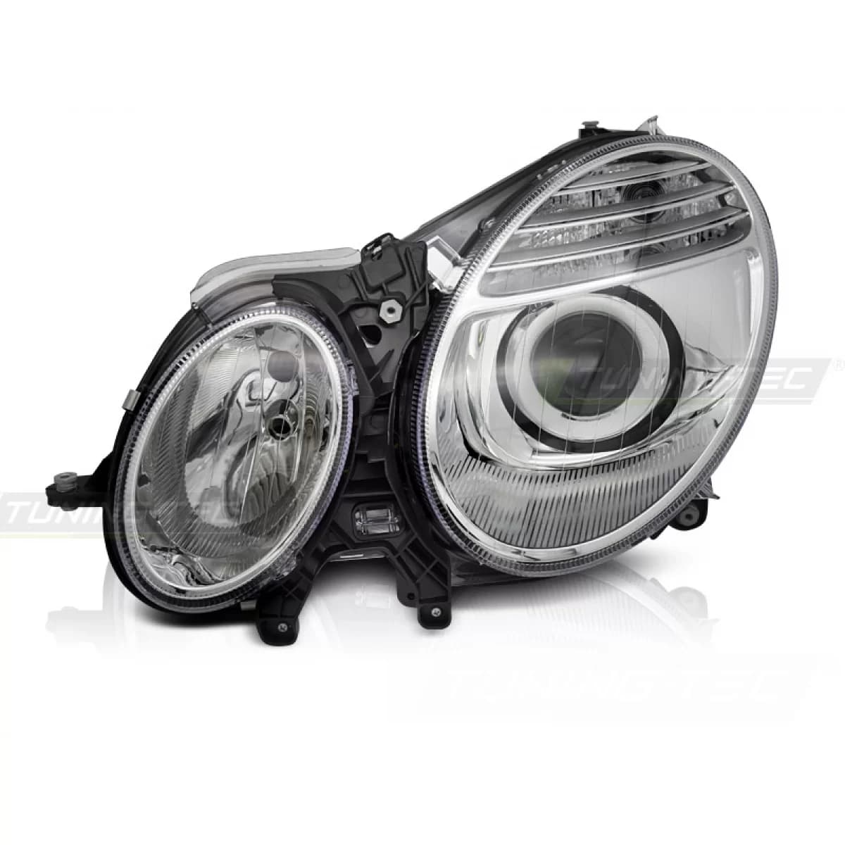 HEADLIGHTS CHROME LEFT SIDE TYC fits MERCEDES W211 06-09