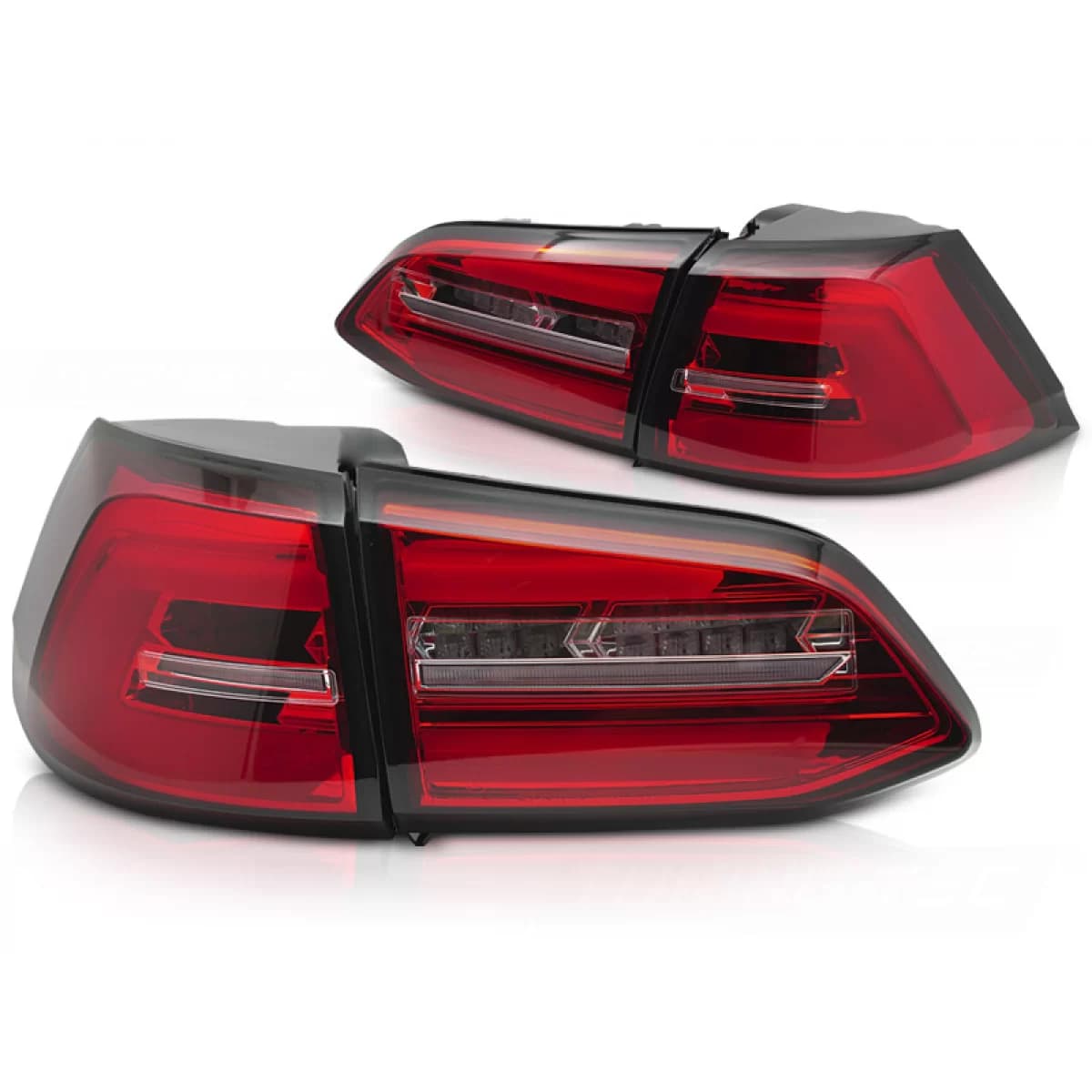 LED TAIL LIGHTS RED WHITE SEQ fits VW GOLF 7 17-19 SW