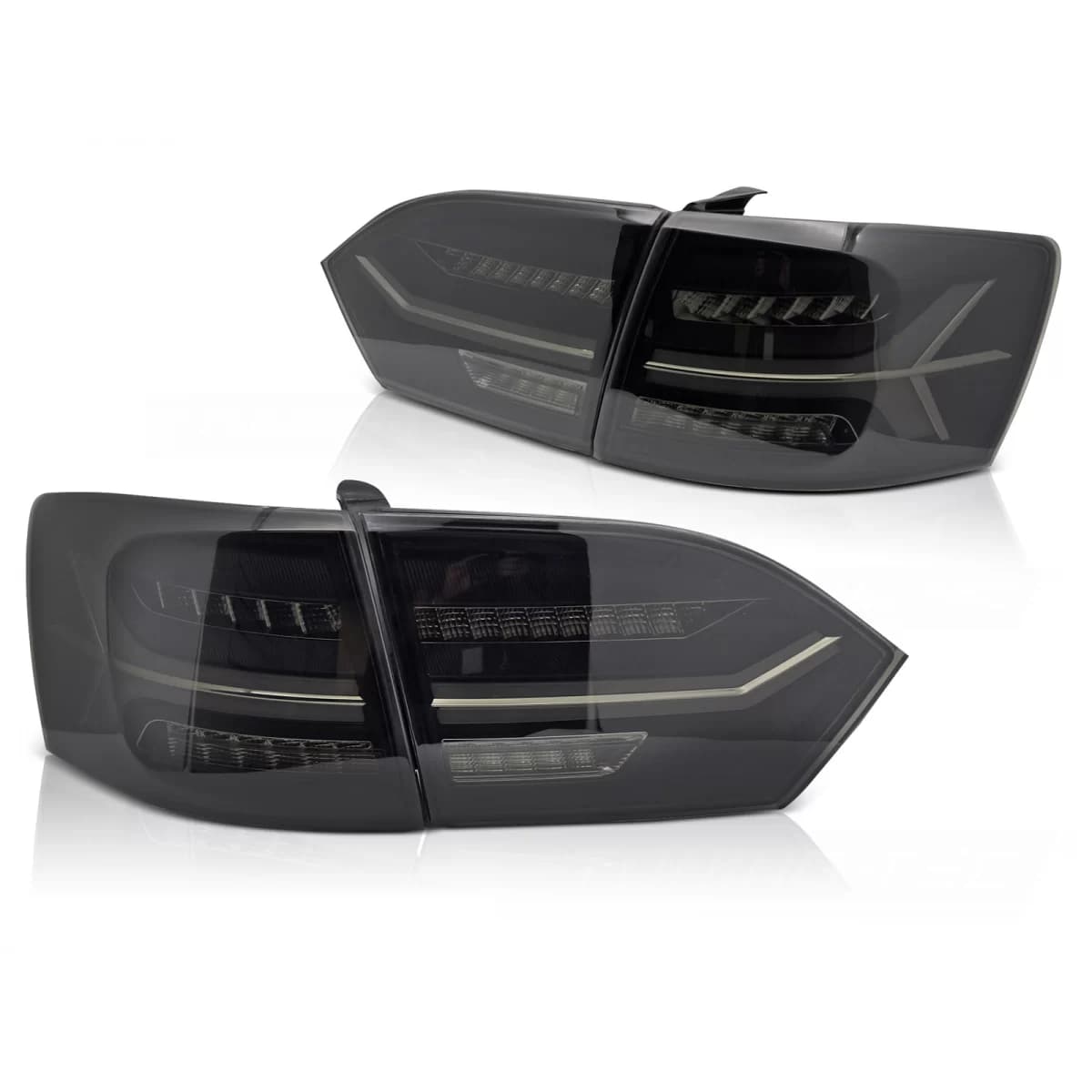 LED BAR TAIL LIGHTS SMOKE fits VW JETTA VI 11-14