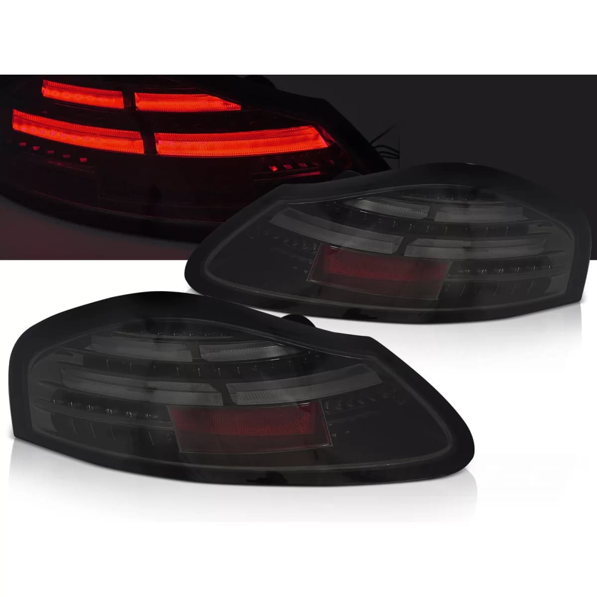 LED BAR TAIL LIGHTS SMOKE SEQ fits PORSCHE BOXSTER 986 96-04