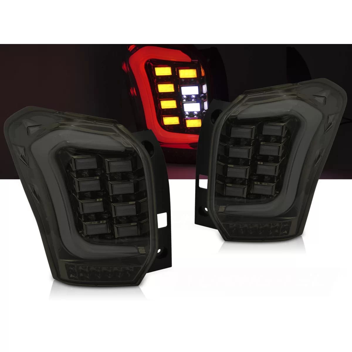 LED BAR TAIL LIGHTS DEEP SMOKE fits SUBARU FORESTER IV 13-18