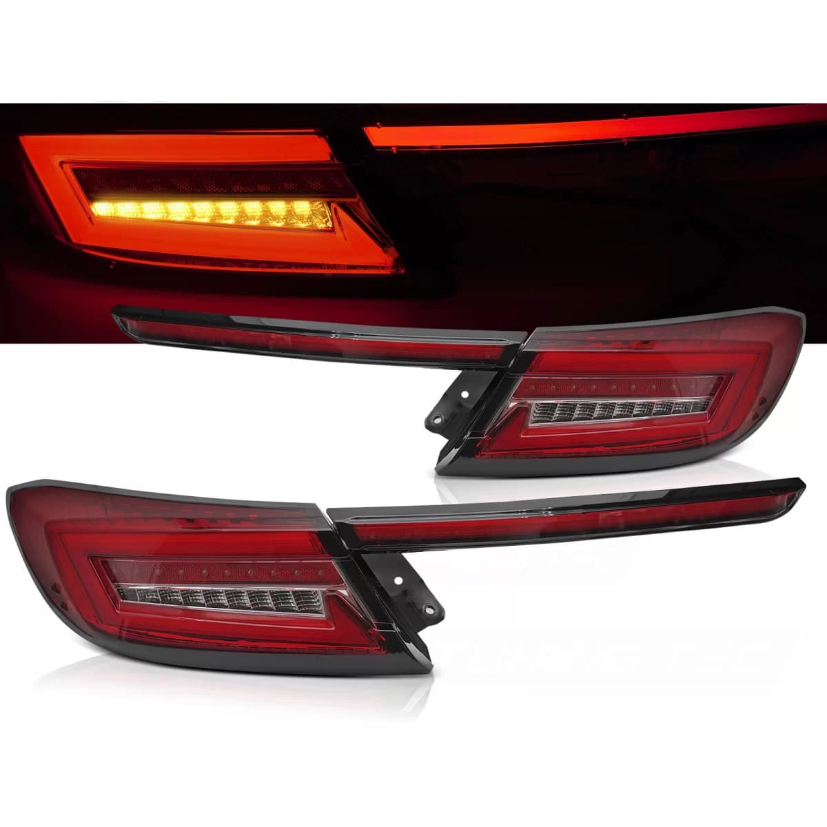 LED BAR TAIL LIGHTS RED WHITE SEQ fits TOYOTA GR86 21-