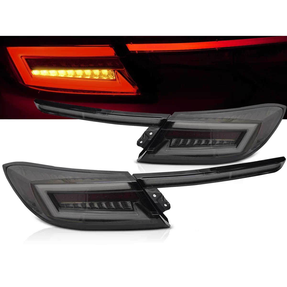 LED BAR TAIL LIGHTS GOLD SMOKE SEQ fits TOYOTA GR86 21-
