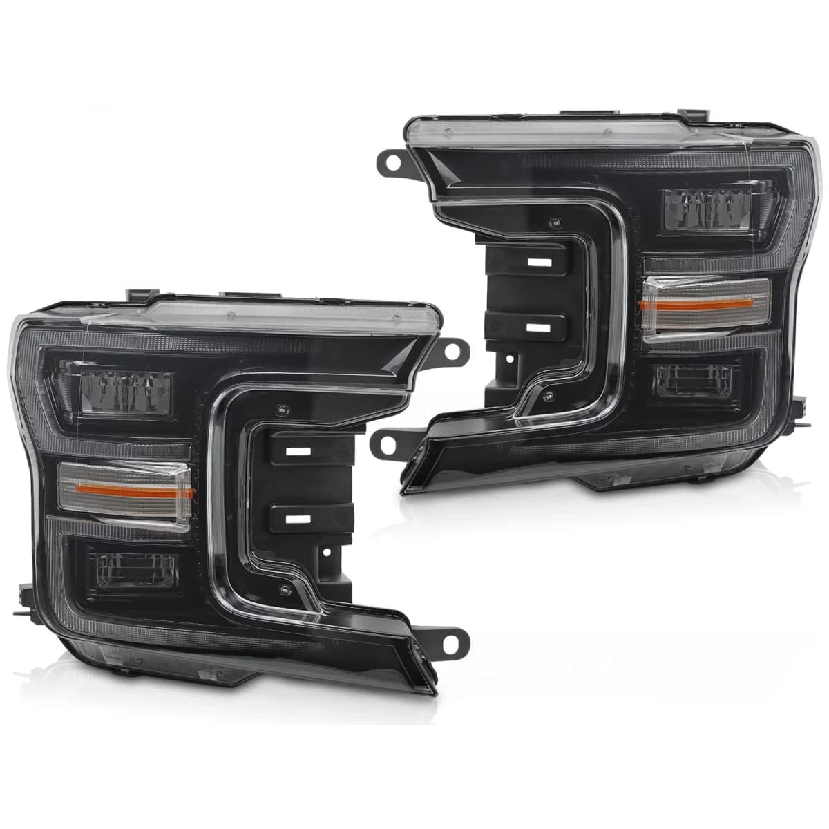LED HEADLIGHTS BLACK DRL SEQ fits FORD F150 MK13 17-20