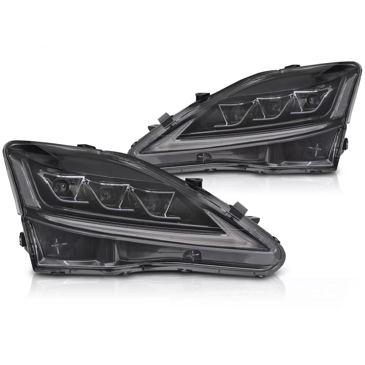 FULL LED HEADLIGHTS LEXUS IS 06-13 LED BLACK