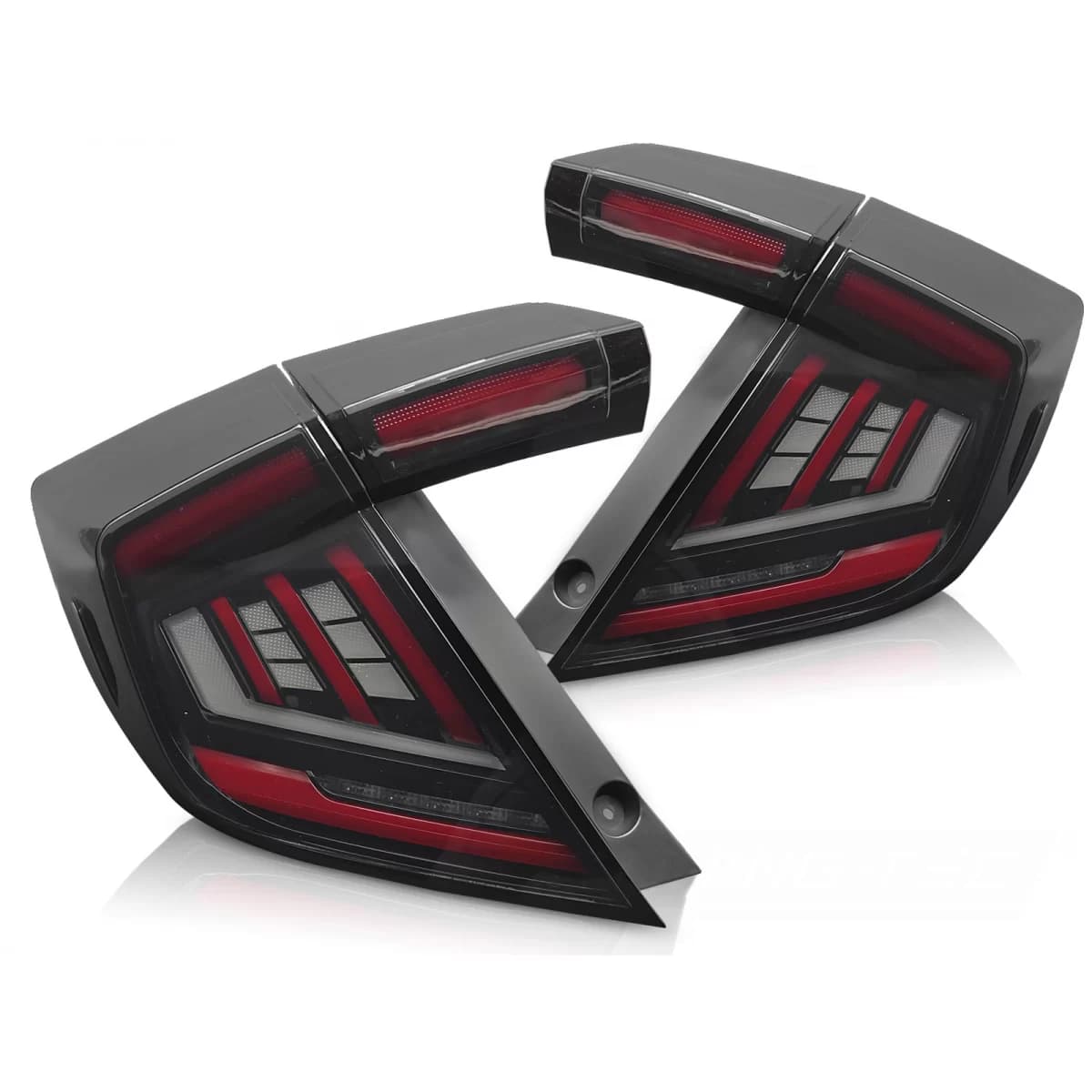 LED TAIL LIGHTS SMOKE fits HONDA CIVIC X 16-21 HATCHBACK