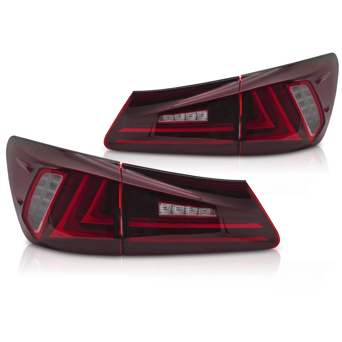 LED TAIL LIGHTS RED LED fits LEXUS IS II 06-13