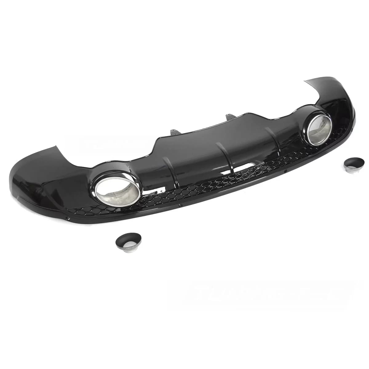 DIFFUSOR TWIN OUTLET PDC GLOSSY BLACK SPORT STYLE fits AUDI Q5 8R 12-16