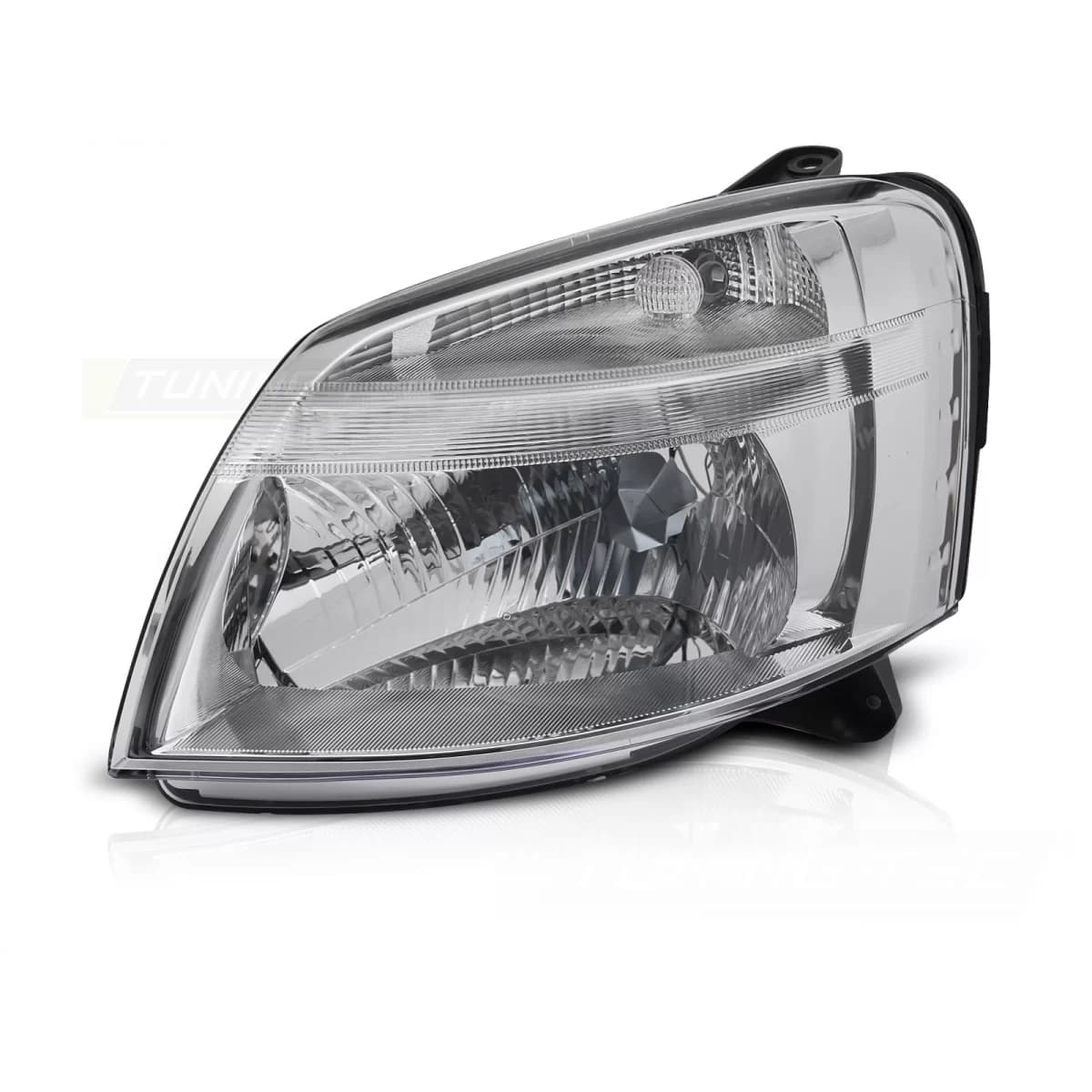 HEADLIGHT CHROME LEFT SIDE TYC fits CITROEN BERLINGO PEUGEOT PARTNER 02-10