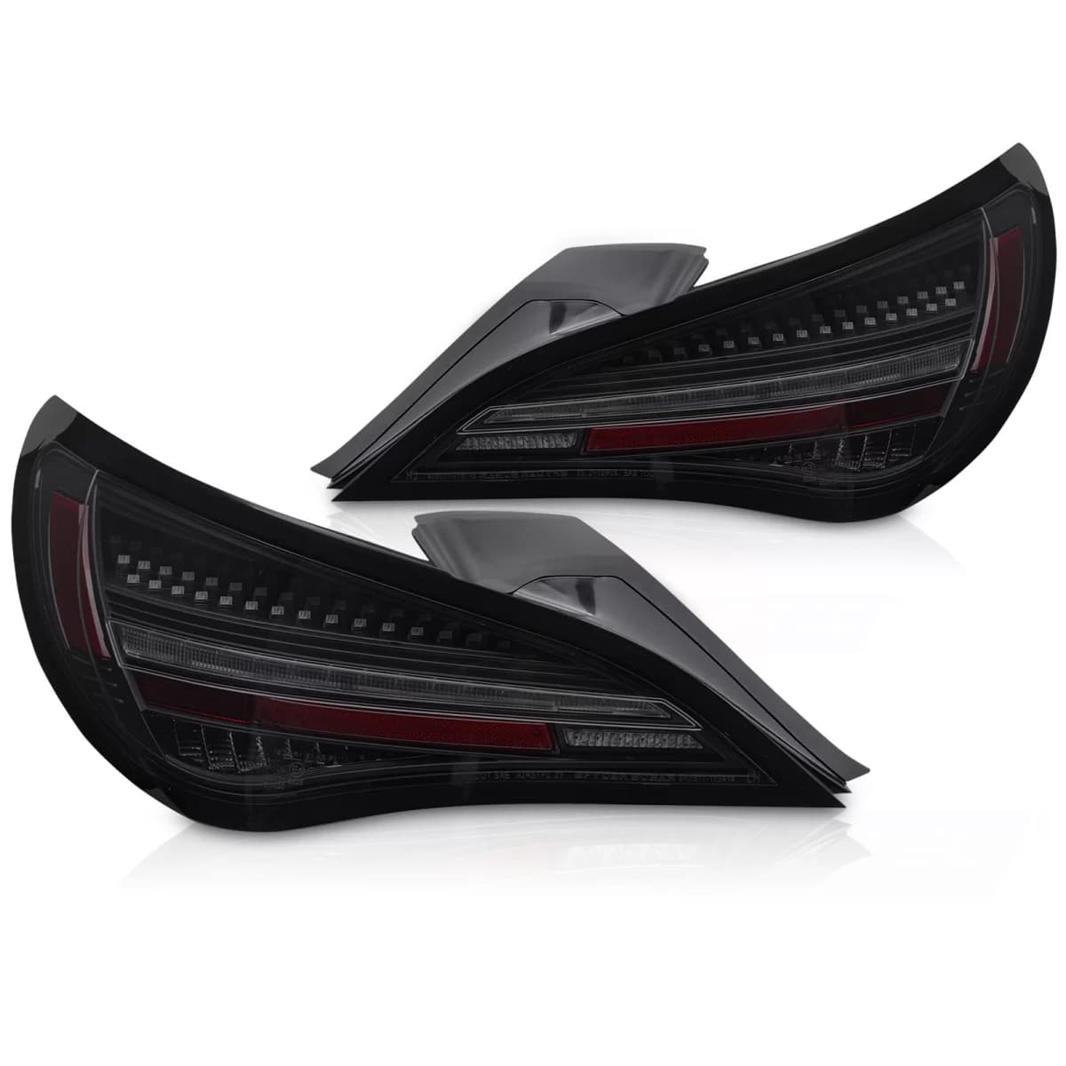 LED TAIL LIGHTS SEQ BLACK SMOKE fits MERCEDES CLA C117 13-16 / X117 14-16 OE BULB